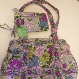 Vera Bradley “Watercolors” shoulder tote + wallet